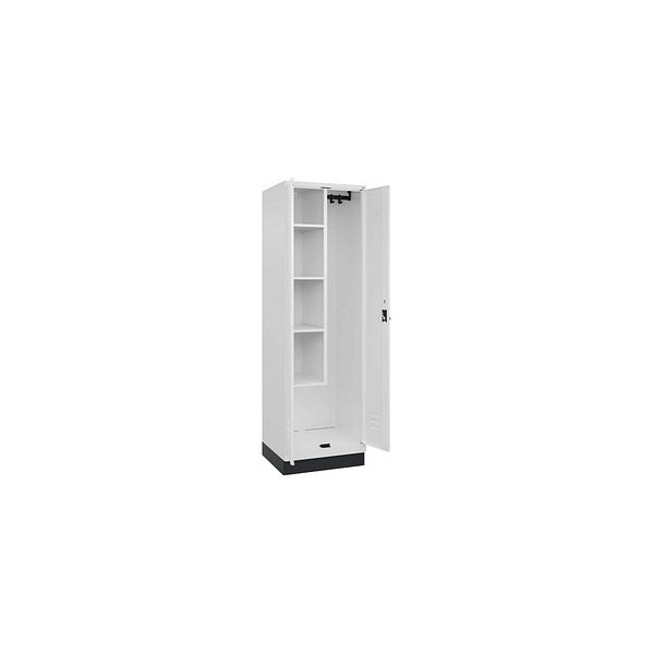 4066681660670 - Putzmittelschrank Classic PLUS 080120-00 S10014 verkehrsweiß 600 x 500 x 1950 cm aufgebaut 4066681660670 C+P-Möbel 4066681660670 - Putzmittelschrank Classic PLUS 080120-00 S10014 verkehrsweiß 600 x 500 x 1950 cm aufgebaut 4066681660670 C+P-Möbel